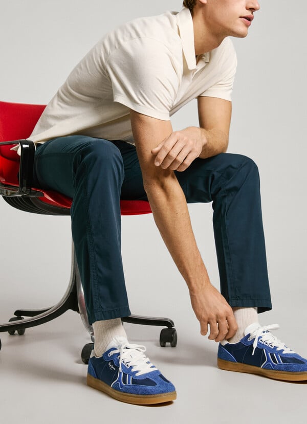 Pepe Jeans zapatillas con detalles en ante - ball