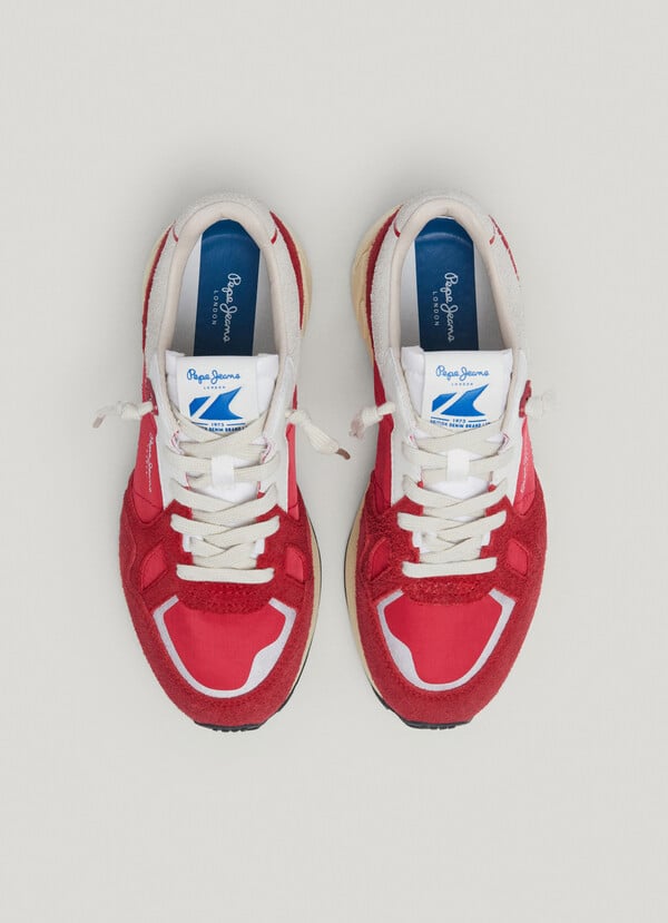 Pepe Jeans Zapatillas Con Detalles En Ante - Marlon