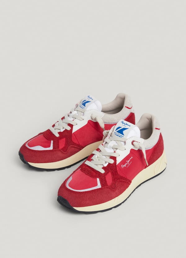 Pepe Jeans Zapatillas Con Detalles En Ante - Marlon