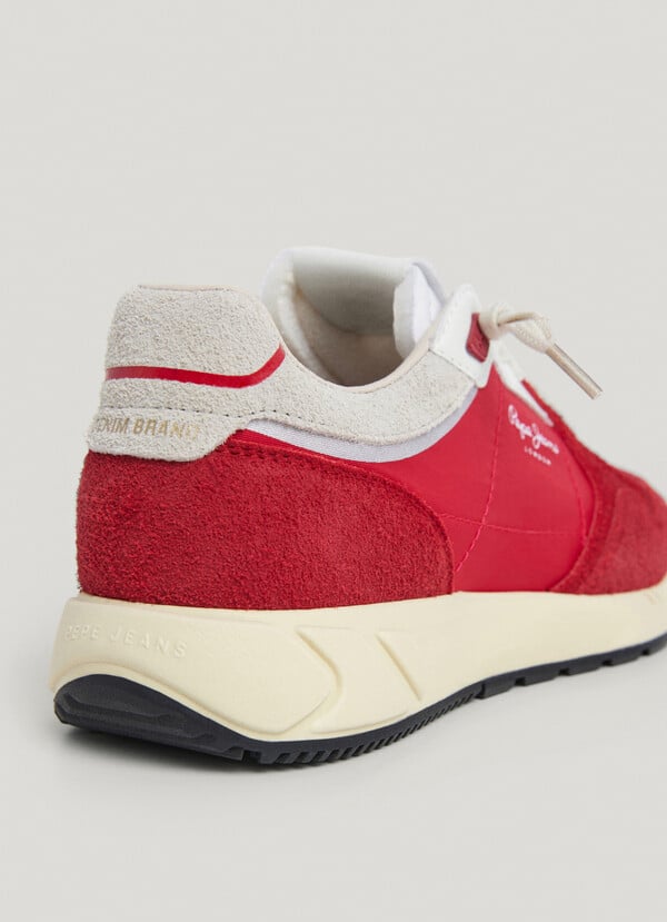 Pepe Jeans Zapatillas Con Detalles En Ante - Marlon