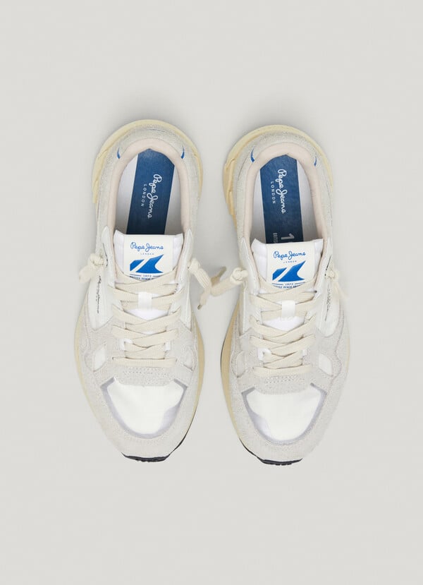 Pepe Jeans Zapatillas Con Detalles En Ante - Marlon