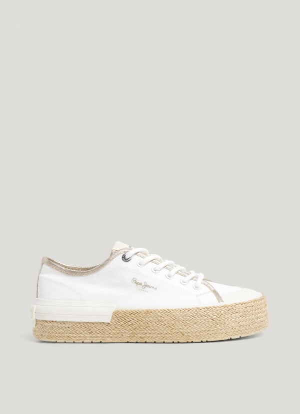 Pepe Jeans zapatillas con detalles yute