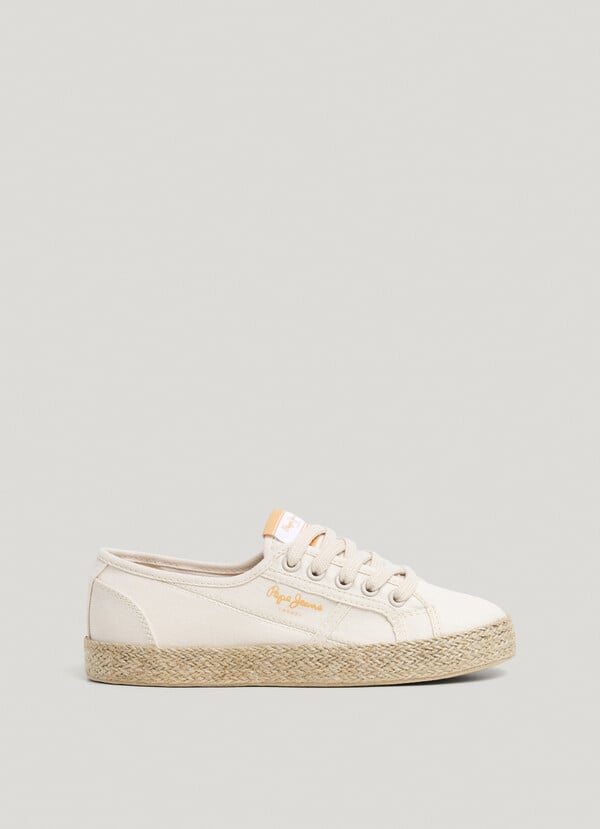 Pepe Jeans zapatillas de lona detalles yute