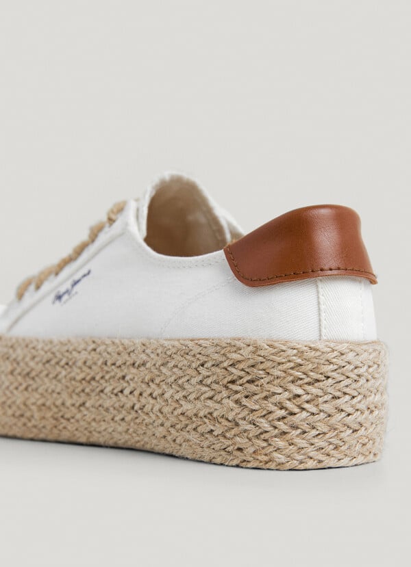Pepe Jeans Zapatillas De Plataforma Detalles Yute