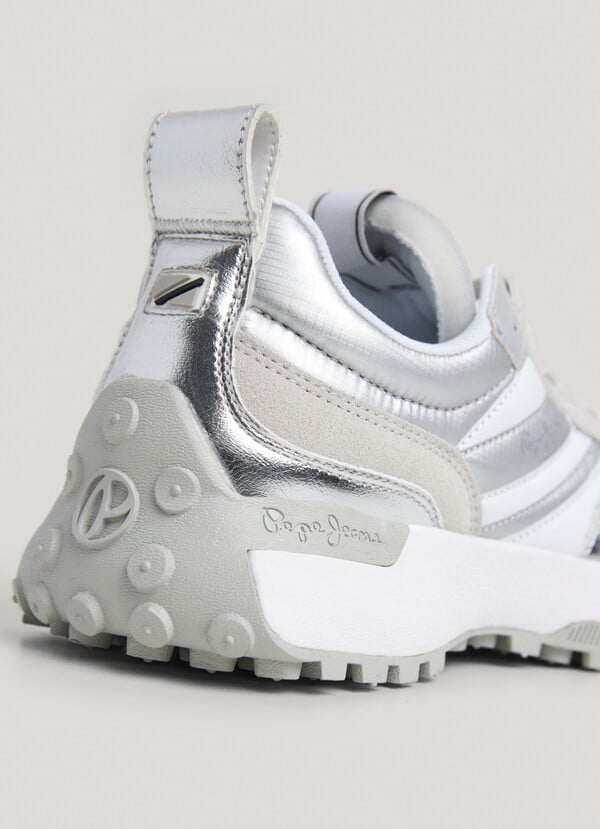 Pepe Jeans Zapatillas Efecto Piel Metalizadas