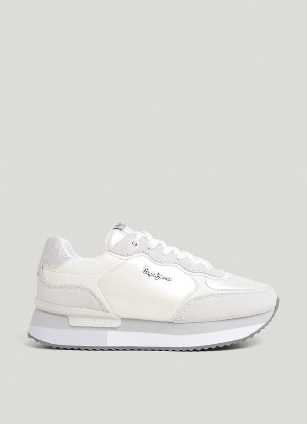 Pepe Jeans zapatillas metalizadas plataforma