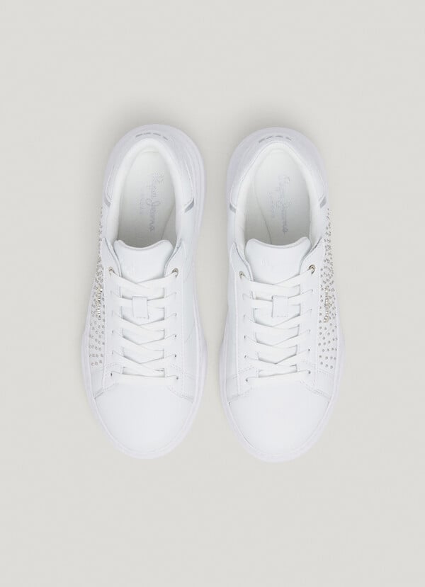 Pepe Jeans Zapatillas Piel Con Tachuelas