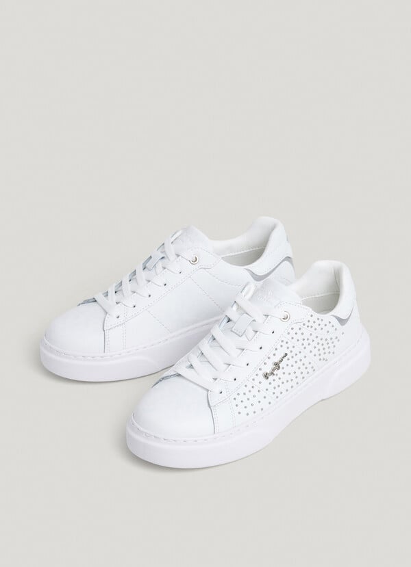 Pepe Jeans Zapatillas Piel Con Tachuelas