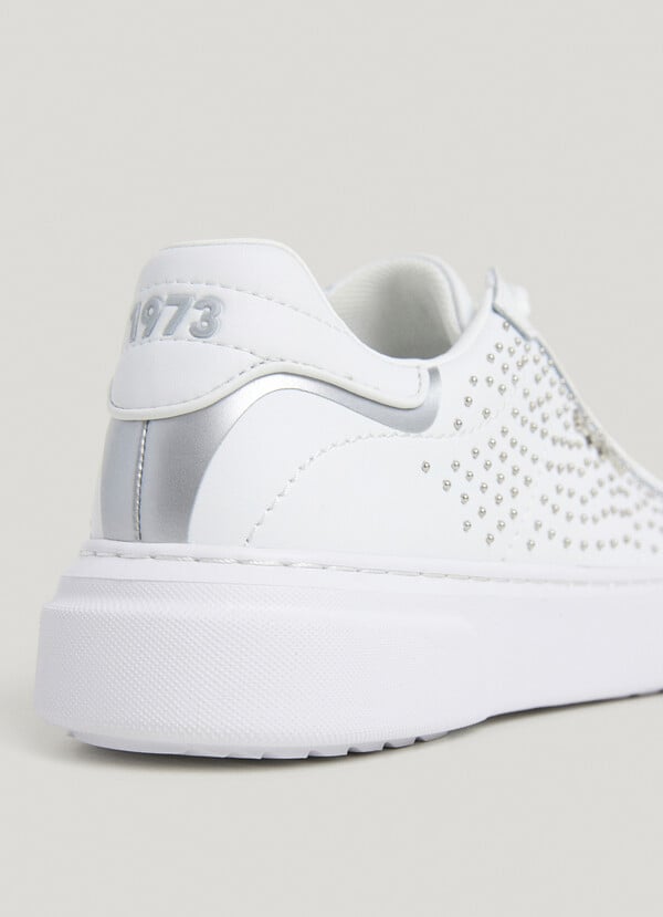 Pepe Jeans Zapatillas Piel Con Tachuelas