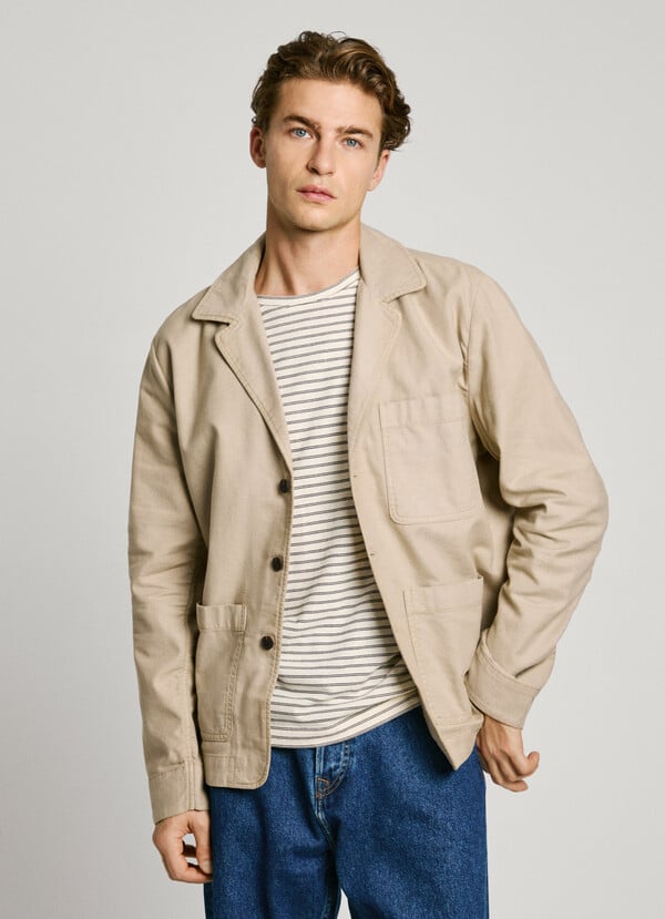 Pepe Jeans sobrecamisa bolsillos parche fit regular