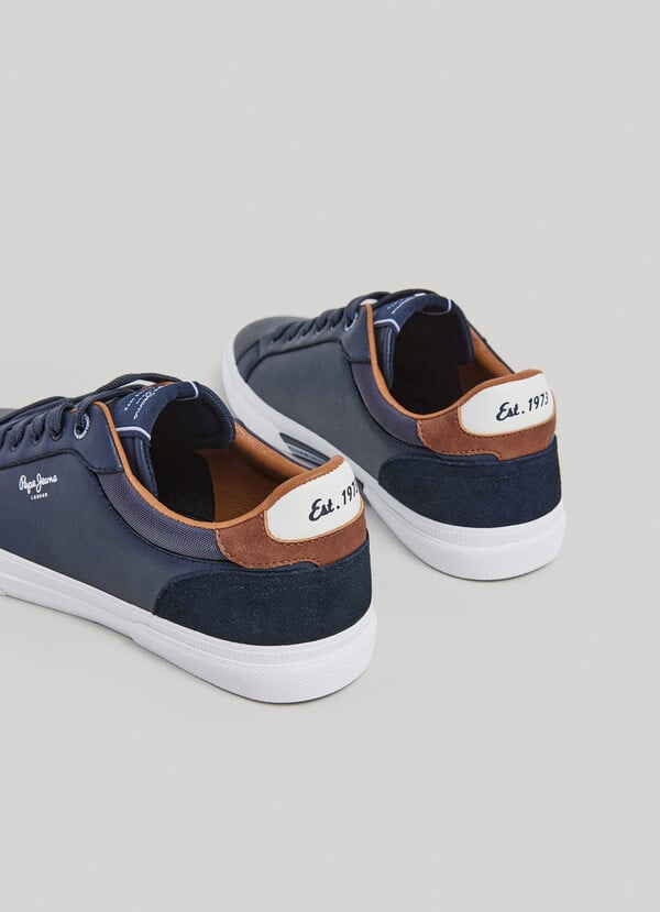 Pepe Jeans Zapatillas Clásicas Con Detalles En Ante