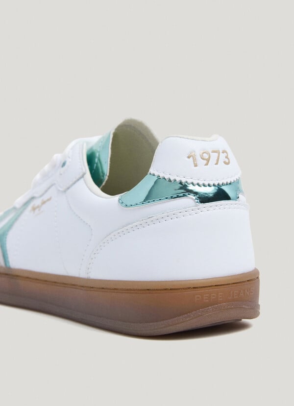 Pepe Jeans Zapatillas Piel Con Detalles En Ante - Ball