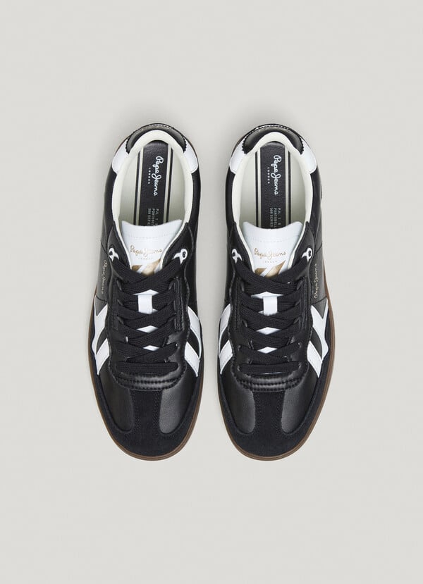 Pepe Jeans Zapatillas Piel Con Detalles En Ante - Ball