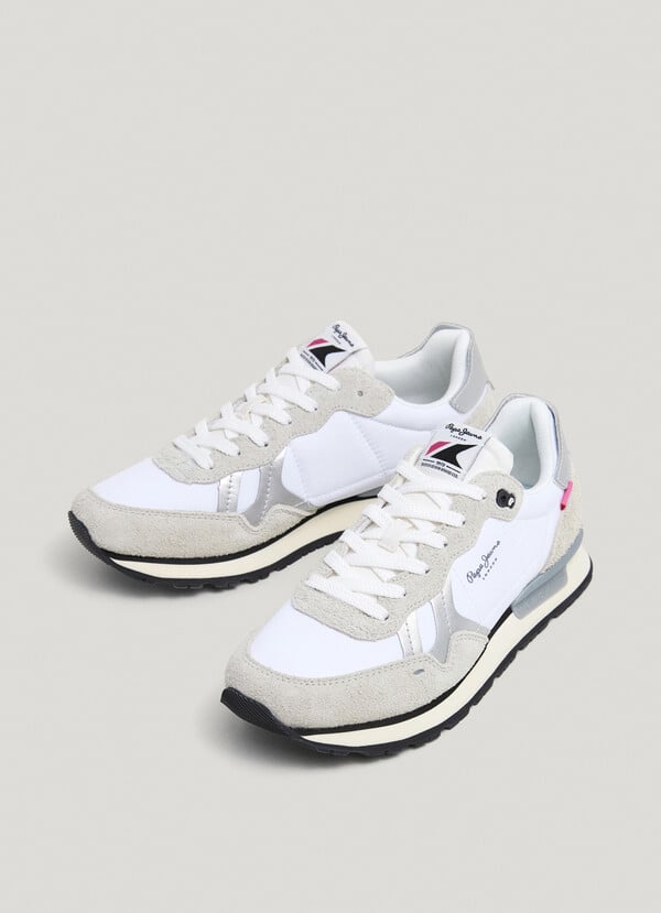 Pepe Jeans Zapatillas Running Con Detalles En Ante - Brit