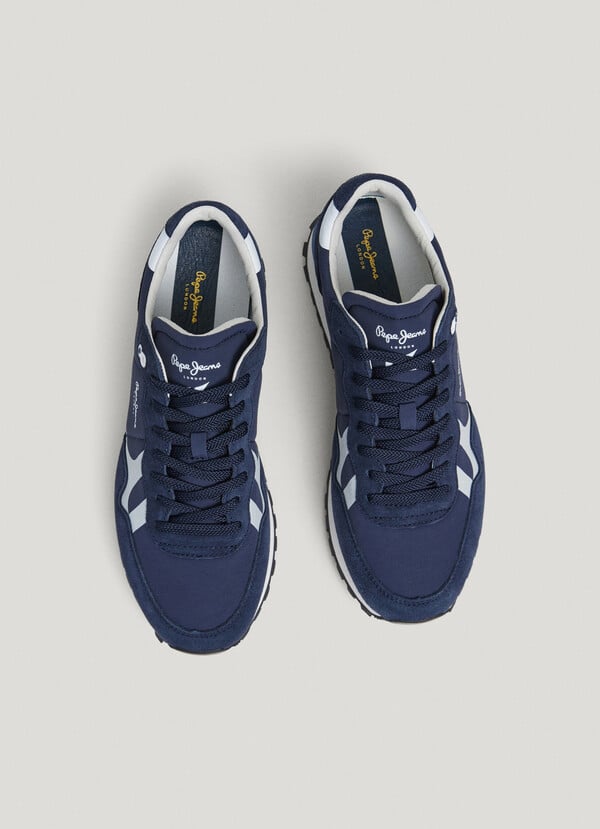 Pepe Jeans Zapatillas Running Con Detalles En Ante - Brit