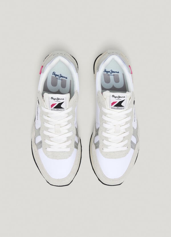 Pepe Jeans Zapatillas Running Con Detalles En Ante - Brit