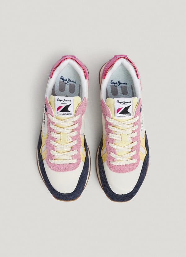 Pepe Jeans Zapatillas Running Con Detalles En Ante - Brit