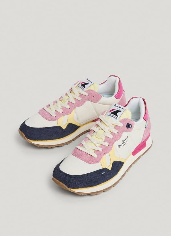 Pepe Jeans Zapatillas Running Con Detalles En Ante - Brit