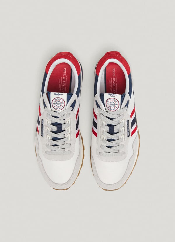 Pepe Jeans Zapatillas Running Con Detalles En Ante - Kingston