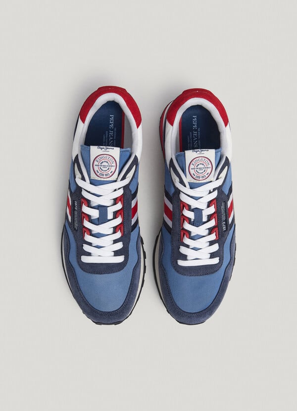Pepe Jeans Zapatillas Running Con Detalles En Ante - Kingston