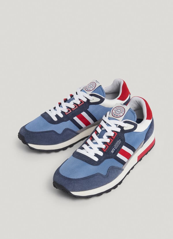 Pepe Jeans Zapatillas Running Con Detalles En Ante - Kingston