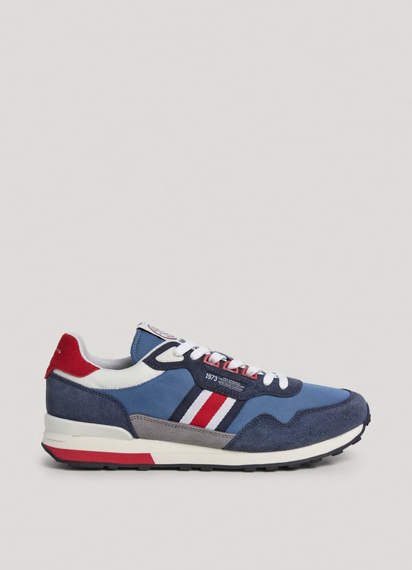 Pepe Jeans zapatillas running con detalles en ante - kingston