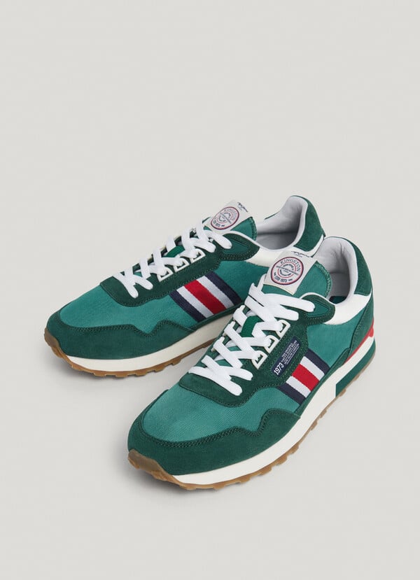 Pepe Jeans Zapatillas Running Con Detalles En Ante - Kingston