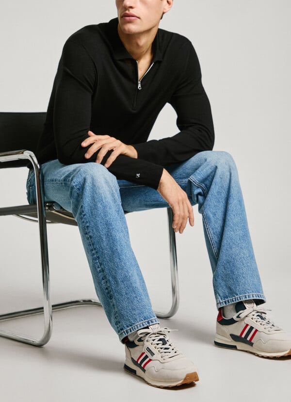 Pepe Jeans zapatillas running con detalles en ante - kingston