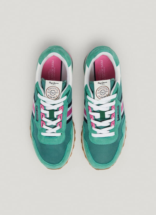 Pepe Jeans Zapatillas Running Con Detalles En Ante - Kingston