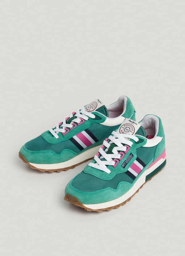 Pepe Jeans Zapatillas Running Con Detalles En Ante - Kingston