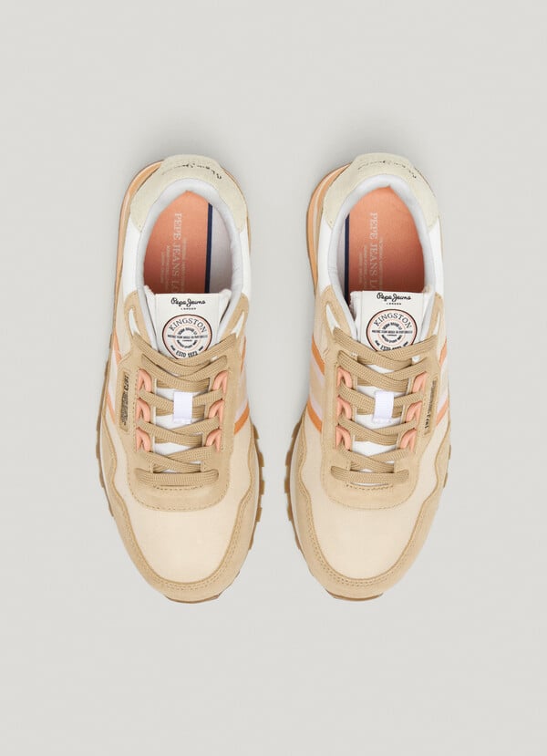 Pepe Jeans Zapatillas Running Con Detalles En Ante - Kingston