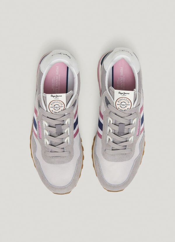 Pepe Jeans Zapatillas Running Con Detalles En Ante - Kingston