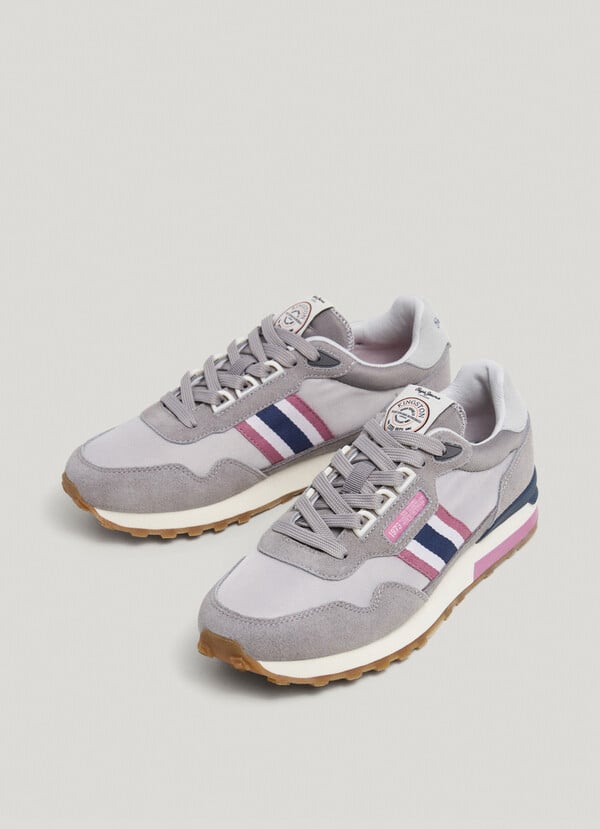 Pepe Jeans Zapatillas Running Con Detalles En Ante - Kingston