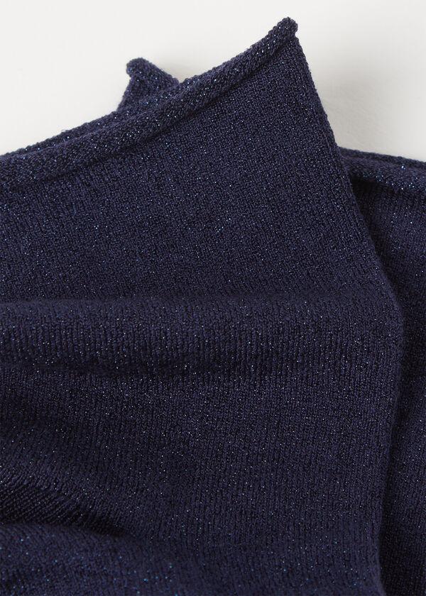 Calzedonia Calcetín Con Purpurina Brillante En Algodón