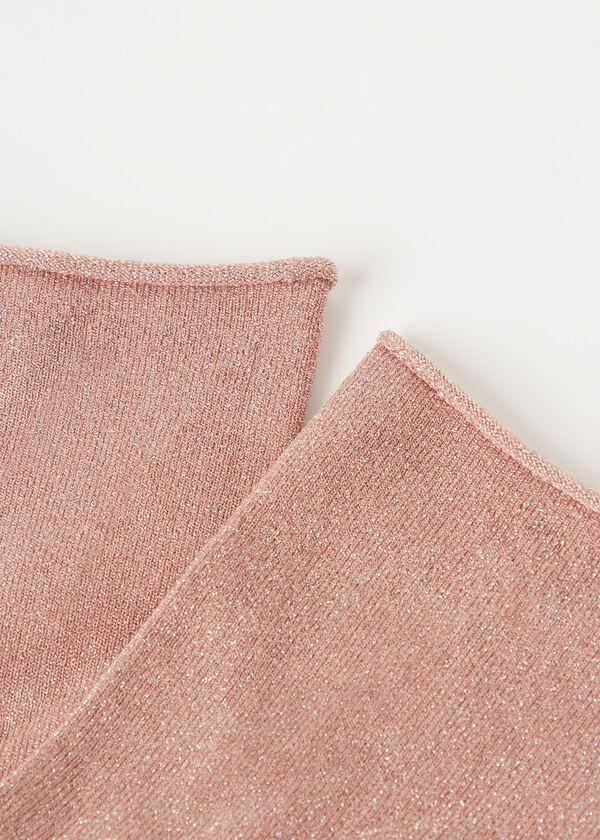 Calzedonia Calcetín Con Purpurina Brillante En Algodón