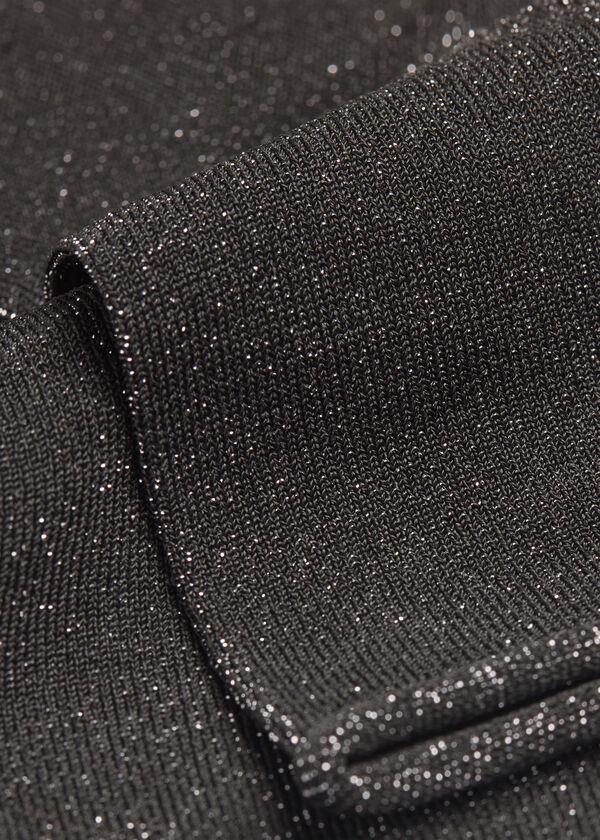 Calzedonia Calcetín Con Purpurina Brillante En Algodón