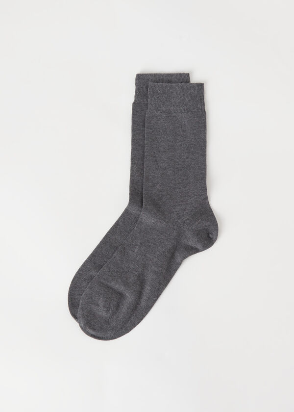 Calzedonia Calcetines Cortos en Algodón Cálido de Hombre