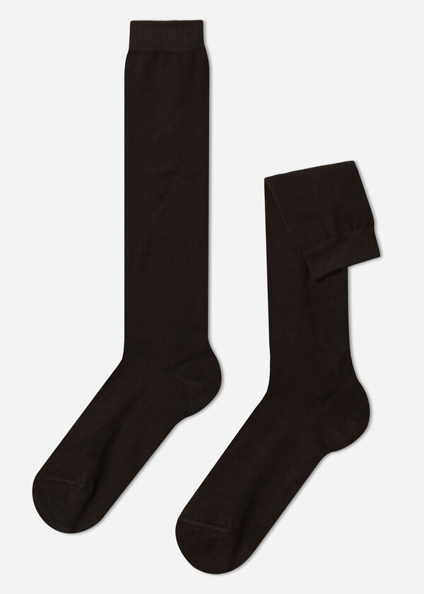 Calzedonia Calcetines Largos de Hombre en Algodón Cálido