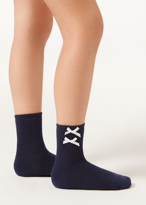 Calzedonia Calcetines Algodón Con Lazo