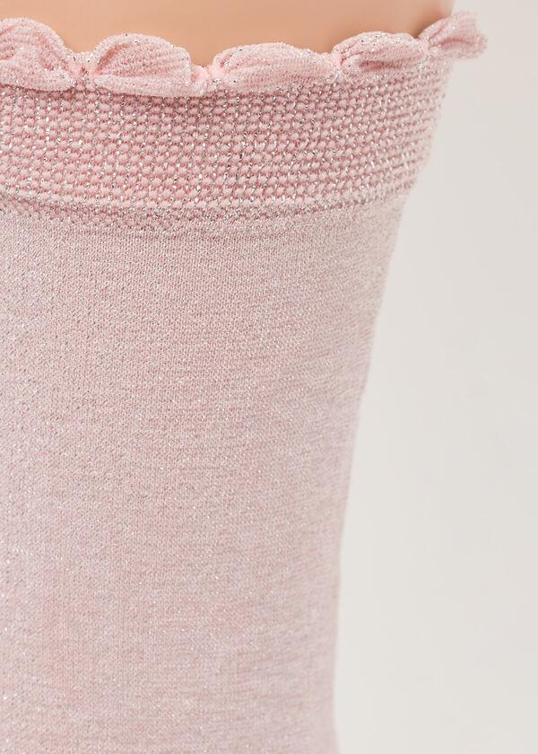 Calzedonia Calcetines Con Purpurina De Niña