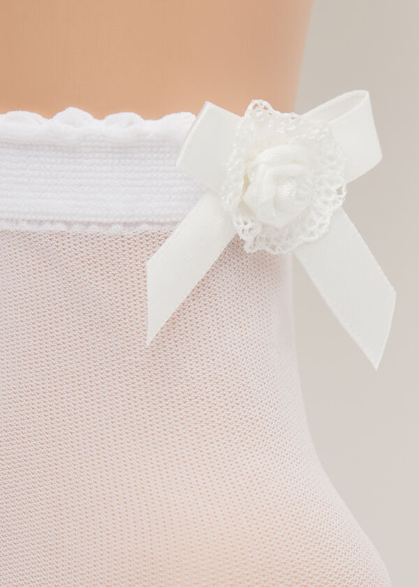 Calzedonia Calcetines Con Rosita Niña