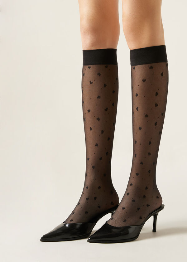Calzedonia Calcetines Corazones Y Lunares