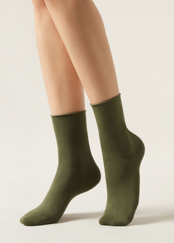 Calzedonia Calcetines cortos de algodón sin puños