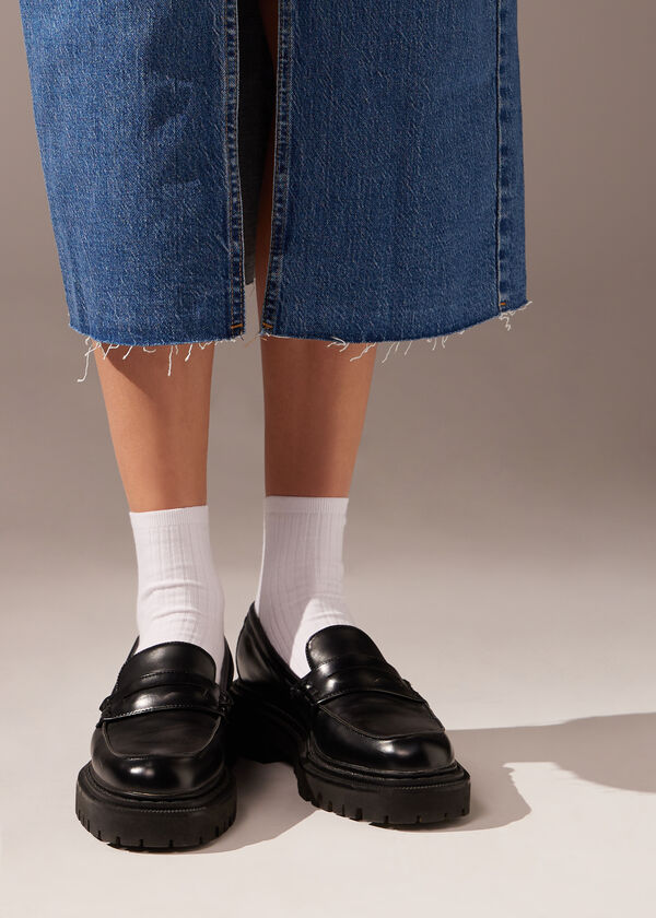 Calzedonia Calcetines De Canalé Cortos Para Mujer