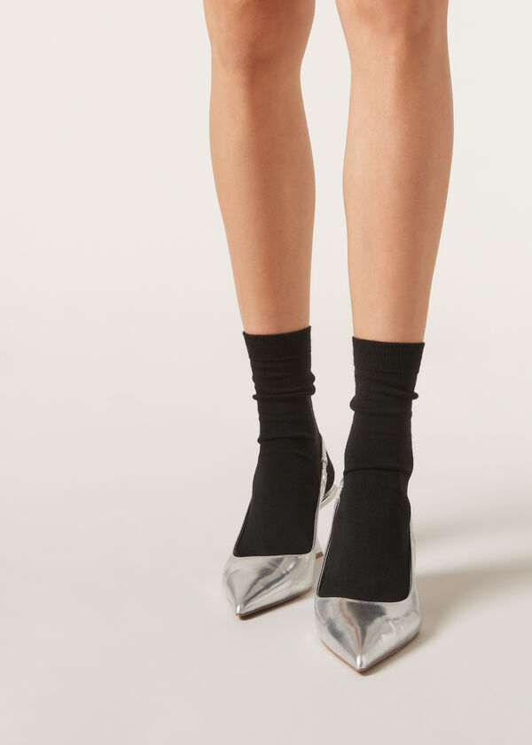 Calzedonia Calcetines En Lana/Algodón Sin Orillo