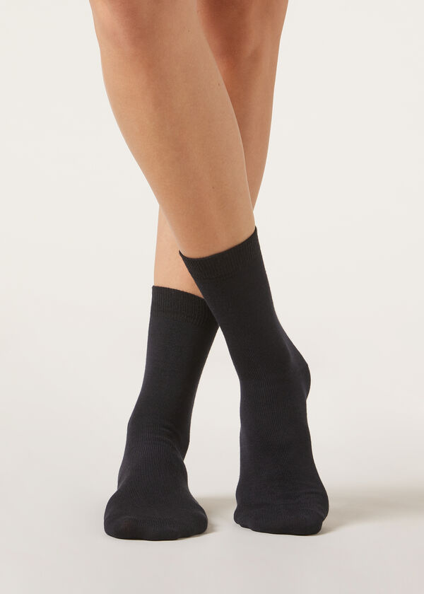 Calzedonia Calcetines en Lana/Algodón sin orillo