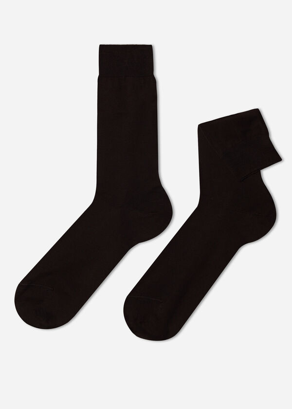 Calzedonia Calcetines Hombre con Hilo de Escócia