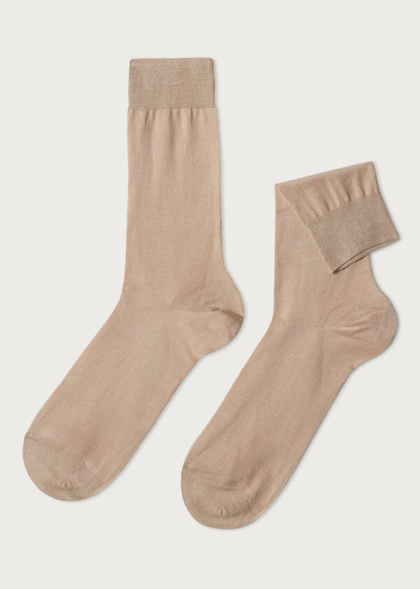 Calzedonia Calcetines Hombre con Hilo de Escócia