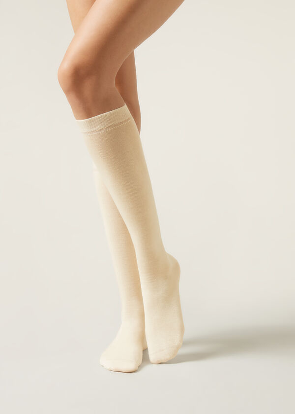 Calzedonia Calcetines Largos en Lana y Algodón