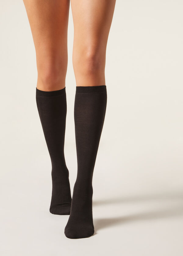 Calzedonia Calcetines Largos en Lana y Algodón